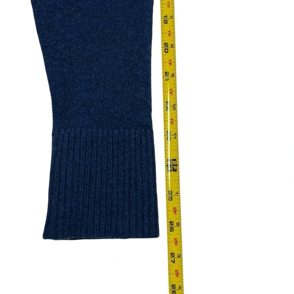 Pendleton Sweater X Large Blue Womens Long Sleeve 100% Lambs Wool Side Buttons